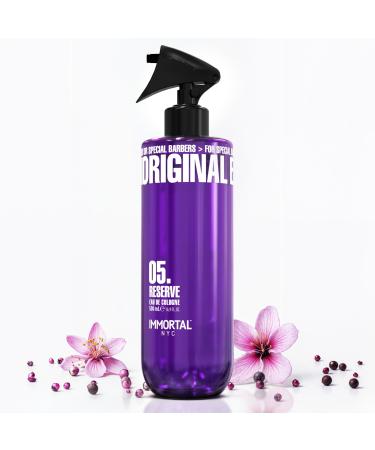 Immortal NYC Reserve 05 After Shave Spray Premier Men's Cologne 17 oz - Exclusive Barbers - Softens Skin - Refreshes/disinfects and Relieves Face and Skin - Moisturizing Formula After Shaving Fruity Floral
