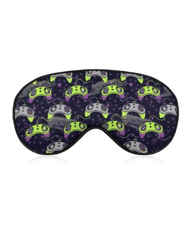 Gamepad Gamer Controller Joystic Sleep Mask Comfortable Soft Eye Mask with Adjustable Head Strap Blindfold Eyeshade