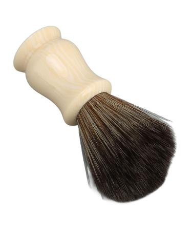 Men's Beard Brush with Synthetic Bristles - Portable Shaving Foam & Barber Neck Duster - Ideal for Grooming & Cleaning - Buy Online on GoSupps.com