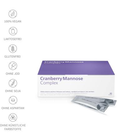 Cranberry Mannose Complex - High Dose D-Mannose Powder with Zinc Biotin & Vitamin C for Healthy Bladder - 108g Pack | International Shipping Available - Buy Online on GoSupps.com