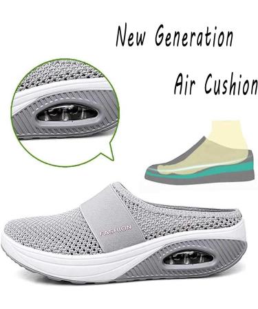 Rsaveld Air Cushion Slip-On Walking Shoes - Orthopedic Diabetic Shoes for Swollen Feet (Black 10) - Buy Online on GoSupps.com