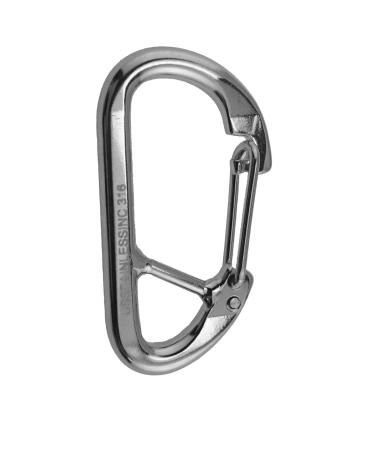 Stainless Steel 316 Spring Hook Carabiner 5/16" (8mm) Marine Grade Safety Clip Forged