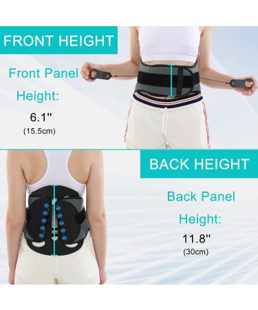 LSO Back Brace for Sciatica Pain Relief | Removable Decompression Panel & Pulley System | Large Size for Disc Injury & Post-Surgery Support - Buy Online on GoSupps.com
