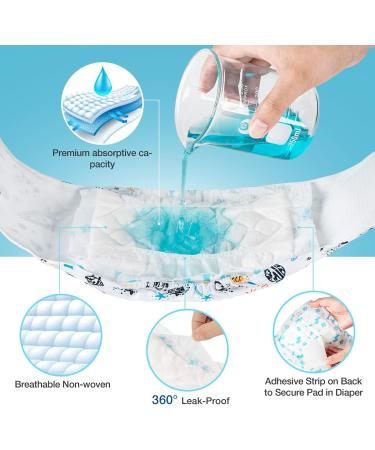 100 Pack Soft Disposable Dog Diaper Inserts - Ultimate Protection for Male & Female Dogs | High-Suction Booster Pads for Diapers (M-100) - Buy Online on GoSupps.com