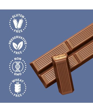 SCHAR Gluten-Free Twin Bar Chocolate Cookies - Non-GMO Preservative-Free Wafer Cookies with Rich Milk Chocolate 64.5g - Buy Online on GoSupps.com
