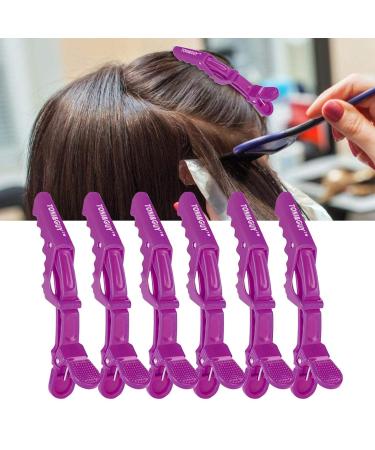 Shop 6 Non-Slip Crocodile Hair Clips - Unique Hairdressing Accessories for Salon & Home Use - Buy Online on GoSupps.com