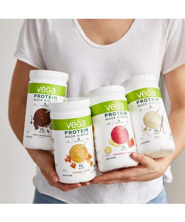 Vega Protein Made Simple Strawberry Banana - 9.3 oz (263 g) | Plant-Based Protein Powder - Buy Online on GoSupps.com