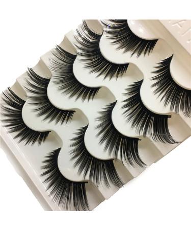 5 Pairs 5D False Eyelashes - Handmade Thick Fluffy Artificial Eyelashes for Makeup & Cosplay - Long-Lasting Black Nerzimitat - Buy Online on GoSupps.com