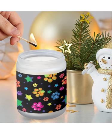 Lavender Candles for Home - Aromatherapy Jar Candles Gift Set | Scented Long Lasting 7 oz | Perfect Birthday Gift for Women - Colorful Animal Paw Print - Buy Online on GoSupps.com