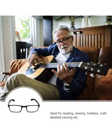EXCEART 4.0 Folding Reading Glasses - Black Myopia Glasses for Nearsightedness with Portable Bag - Perfect Distance Vision Solution - Buy Online on GoSupps.com
