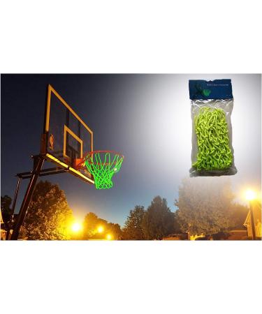 Solar-Powered Glow in The Dark Basketball Net - Lighted Outdoor Hoop Rim Replacement - Night-Time Glowing Goal - Buy Online on GoSupps.com