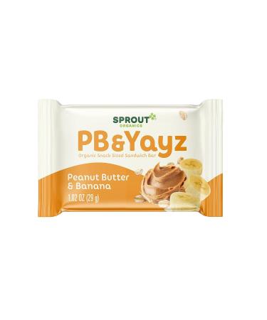 Sprout Organics PB & Yayz Toddler Snack Bars - Peanut Butter & Banana - 5 Bars (1.02 oz Each) - 6 Boxes - Buy Online on GoSupps.com