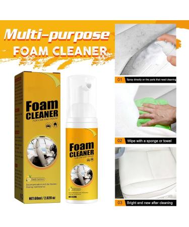 Car Foam Cleaner Spray Purpose Foam Cleaner Car seat Stain Remover Upholstery Cleaner for car Seats Car interior Cleaners Foam Cleaner for car and House.(2pcs) - Buy Online on GoSupps.com