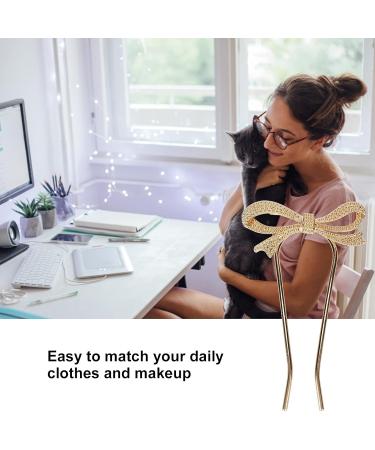 Beaous Gold Hair Needle - Elegant U-Shaped Hair Fork & Practical Hair Jewelry for Weddings | Exquisite Hair Accessory for Women & Girls - Buy Online on GoSupps.com