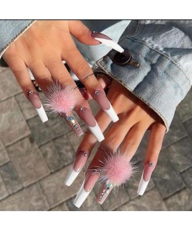 YOSOMMK 3D Nail Charms Magnetic Fluff Balls - 12PCS for Acrylic Nails, Removable Soft Plush Decorations, DIY Nail Design Kit - White, Pink, Purple (2 Box Sets) - Buy Online on GoSupps.com