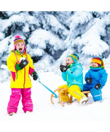 Buy Moko Children's Ski Gloves - Windproof Waterproof Black Winter Gloves for Girls (1-3 Years) | Perfect for Skiing Snowboarding & Outdoor Activities - Buy Online on GoSupps.com