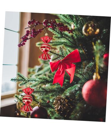 Zerodeko 16 Pcs Candy Pendant Red Shatterproof Christmas Ornaments Toy Plastic Hanging Pendant Mint Child - Buy Online on GoSupps.com