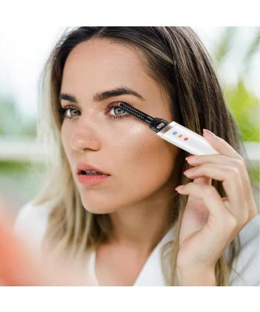 USB Rechargeable Eyelash Curler - Heating Eye Lash Curler Long-Lasting USB Eyelash Curler | Beauty Enhance Heating Lash Curler Fast Heating Lash Curler for Wome Girls Home Traveling Working White - Buy Online on GoSupps.com