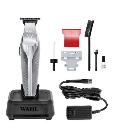 Wahl Cordless Hi-Viz Lithium Trimmer Professional Hair Trimmers Close Trimming Detailing and Outlining Lightweight Ergonomic Diamond-Like Carbon Blades Metal Trimmer Barbers Supplies