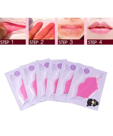 DeliSoul Pink Crystal Lip Masks - 20 Piece Collagen Lip Pads for Hydrating, Plumping, and Anti-Aging - Buy Online on GoSupps.com