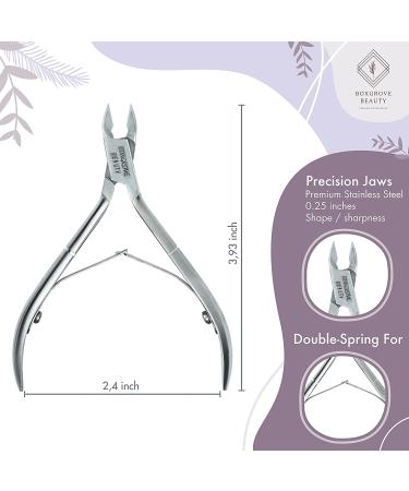 Professional Cuticle Cutter & Pusher Trimmer - Nail Care Tool for Manicure/Pedicure at Home/Spa/Salon (Silver) - Buy Online on GoSupps.com