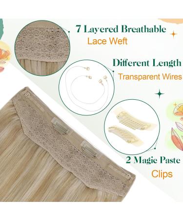 Easyouth Blonde Human Hair Invisible Fish Line Hair Extensions 12 Inch 70g #27P613 - Buy Online on GoSupps.com