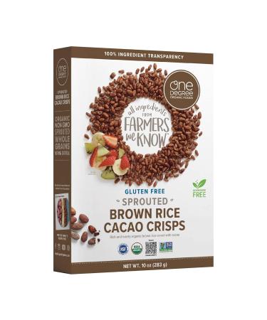 Organic Sprouted Brown Rice Cacao Crisps 10 oz - Pack of 6 | Non-GMO Chocolate Cereal | Gluten-Free USDA Certified - Buy Online on GoSupps.com
