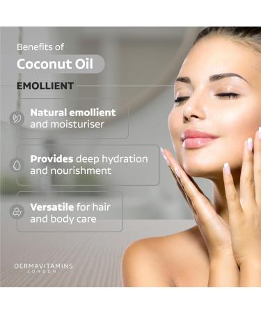 Dermavitamins Pure Coconut Oil 10ml - All-Natural and Organic - Buy Online on GoSupps.com