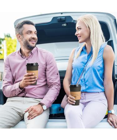 100 Pack 16 oz Black Paper Coffee Cups with Lids, Sleeves, and Stirring Sticks - Perfect for Hot & Cold Beverages at Home, Stores, and Cafes - Buy Online on GoSupps.com