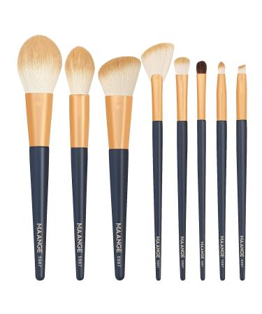 MAANGE Premium Synthetic Makeup Brush Set - Professional Blush & Contour Kit (Blue) | International Shipping - Buy Online on GoSupps.com