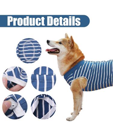 Dog Recovery Suit Surgical Recovery Suit for Dogs Cats After Surgery Dog Recovery Shirt for Female Male Dog Cone E-Collar Alternative Pet Vest Post Operative Abdominal Wounds Protector Prevent Licking Large - Buy Online on GoSupps.com