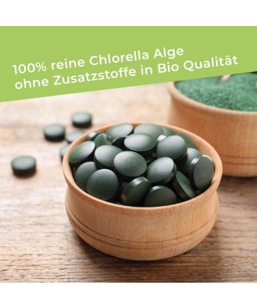  GREAT VITA GreatVita Organic Chlorella 800 Tablets - 500mg - 400g - Additive-Free - Vegan and Sustainable Packaging - Rich in Chlorophyll and Carotenoids - Buy Online on GoSupps.com