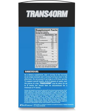 EVL Trans4ormation Mode Stack + Lean Mode Weight Loss Support Kit - Green Coffee, Green Tea, CLA, Carnitine, Garcinia Cambogia - Diet Pills for Men & Women - Buy Online on GoSupps.com