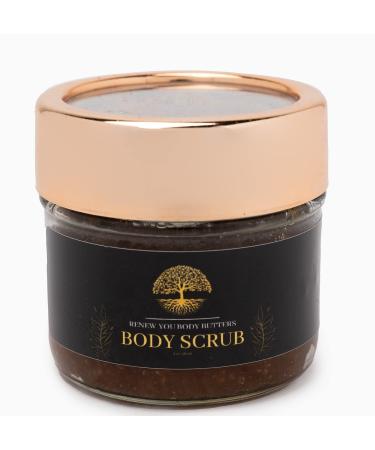 Organic Brown Sugar Body Scrub - Moisturizing and Exfoliating Body Face & Body Sugar Srubs - Moisturize & Rejuvenate Dull Dry and Sensative Skin.