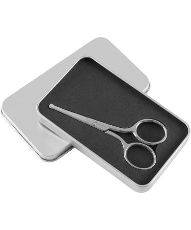 Jarvistar Stainless Steel Nose & Ear Hair Scissors - Premium Rounded Tip Manicure Shears for Men - 93mm Silver Nail Scissors - Buy Online on GoSupps.com