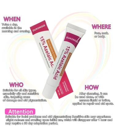 Azelaic Acid for Face Balance Skin Tone & Cleanse Pores Azelaic Acid Serum Relieve Acne Blackhead & Redness Premium Skin Care 20g (1PCS) 1 Pack (20g) - Buy Online on GoSupps.com