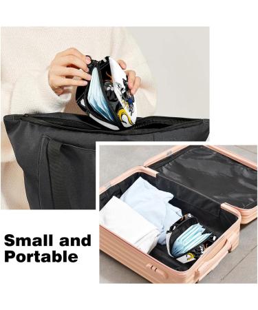 Skull Ride Motorcycle Sanitary Napkin Storage Bag | Portable Period & Tampon Holder for Women | Large Capacity Travel Makeup Bag - Multicoloured - Buy Online on GoSupps.com