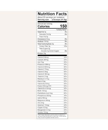 Kathy Ireland Daily Essentials Plant Based Protein Powder Mix 1.85 lbs - Vanilla Flavor | Shop Internationally & Boost Your Health - Buy Online on GoSupps.com