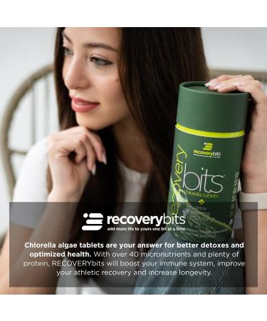 RECOVERYbits Pure Chlorella Tablets - 900 Count Bag - Non-GMO, Non-Irradiated, Raw Green Algae - Keto & Vegan Friendly - Buy Online on GoSupps.com