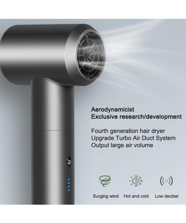 Professional Wireless Hair Dryer Portable Intelligent Cordless Hair Dryer Smart Blow Dryer 12-Mode USB Rechargeable Hair Drier Blower Salon - Buy Online on GoSupps.com