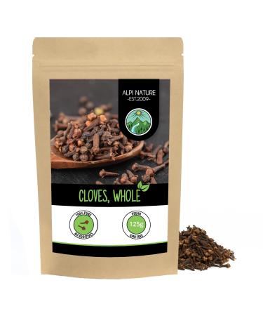 Whole cloves (125g 4.4 oz) gently dried 100% natural vegan 125 g (Pack of 1)