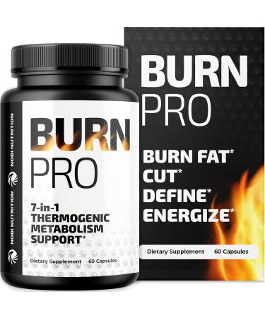 Nobi Nutrition Burn Pro 7-in-1 Thermogenic Metabolism Booster - 60 Capsules