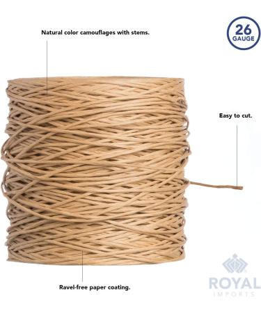 Royal Imports Bind Wire Twine for Bouquets, Wreaths & Crafts - 673 Ft - Brown - Buy Online on GoSupps.com