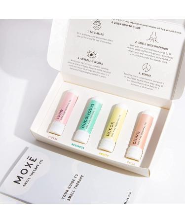 MOXE Smell Training Kit: Olfactory Regeneration with 4 Essential Oils - Made in USA | Natural Therapy for Smell Loss - Buy Online on GoSupps.com