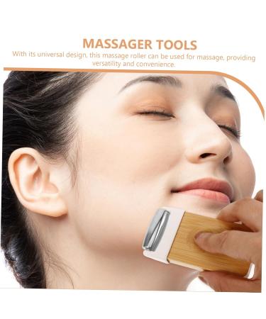 MERRYHAPY Jade Eye Massager & Facial Roller Tool - Skin Massagers for Women - Wooden & Metal Face Massage Rollers - International Shipping Available - Buy Online on GoSupps.com