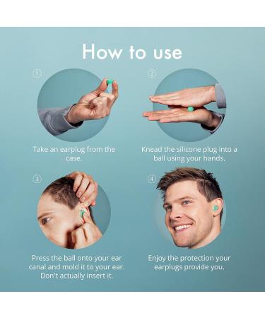 Alpine SoftSilicone Moldable Ear Plugs - 12 Pack - 28dB Noise Reduction for Sleep, Swim, Concentration - Buy Online on GoSupps.com