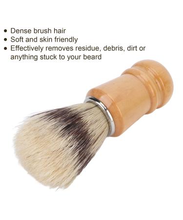 Premium Wooden Handle Salon Shaving Brush for Men - Comfortable Grip for Home Use - Buy Online on GoSupps.com