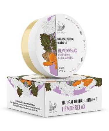 BenePura Hemmoroids Ointment - Natural Hemorrhoid Cream Hemroid Cream - Soothes Burning and Itching - Hemorrhoid Ointment with White Yarrow - Hemorrhoids Cream - Fissure Ointment - 1.35 fl. Oz