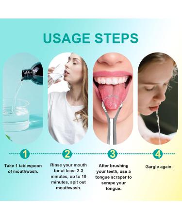 100ml Bain de bouche l'huile de noix de coco avec gratte-langue Nettoyage de la Bouche pour une Haleine Fra che 100 ml (Lot de 1) - Buy Online on GoSupps.com