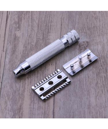 Healvian Double Safety Razor - Premium Stainless Steel Men's Shaving Razor | Double Edge Manual Design for Everyday Use - Buy Online on GoSupps.com
